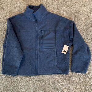 Sonoma Full Zip Pocket Teddy Fleece